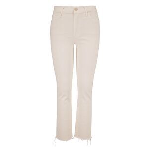 Mother The Rascal Crop Fray In Cream Puffs 28